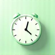 Clock showing flexible hours